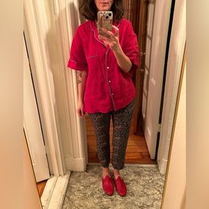 J. Crew Silk Tiger Print Trouser